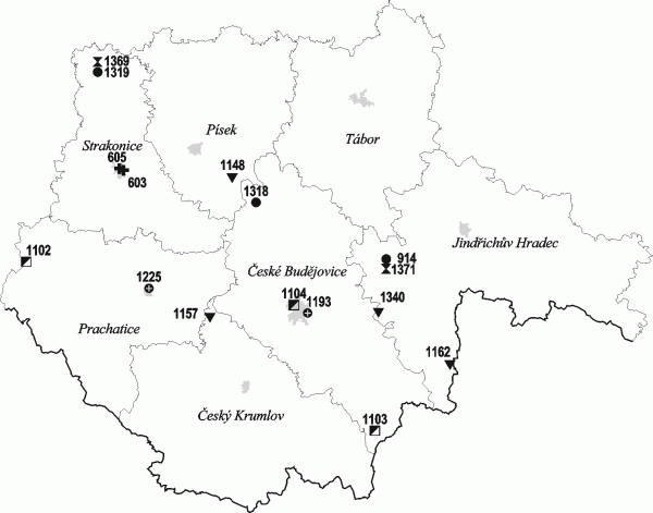 Mapa - Jiho�esk� kraj